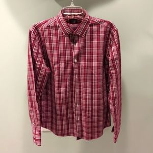 EUC Untuckit Men's LS Wrinkle Free shirt Chevalier WF 35838 Medium Slim Fit